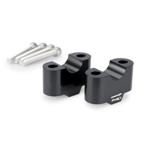 PUIG 20mm Handlebar Risers For 22-32mm Bars (Black) 21810N