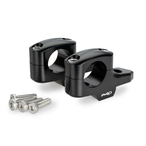 PUIG 20mm Bar Risers (Offset 16mm) (Black) 21882N