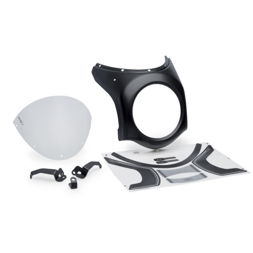 PUIG Retro Black Semi Fairing And Screen 180mm (Clear) 21961W