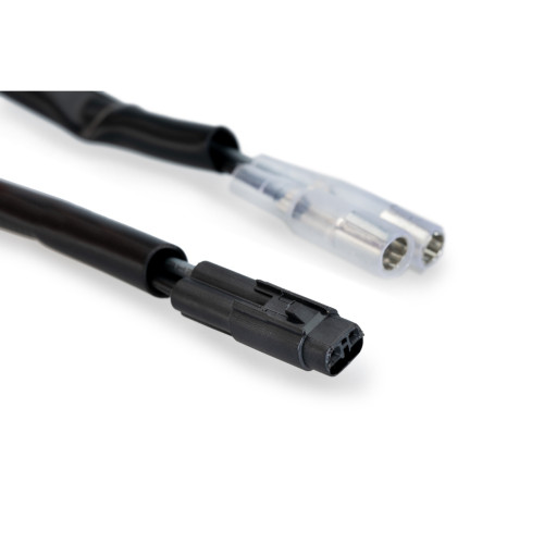 PUIG Indicator / Number Plate Wiring Extension Kit 180mm (Black) 21979N