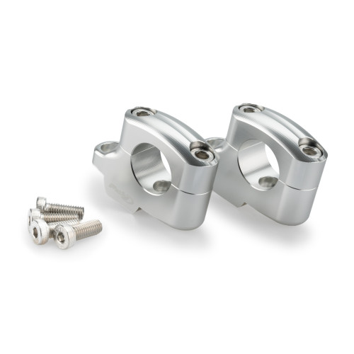 PUIG 20mm Bar Risers (Offset 16mm) (Silver) 22038P
