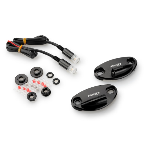 PUIG Rearview Mirror Caps with Tab LED Indicators 22041N