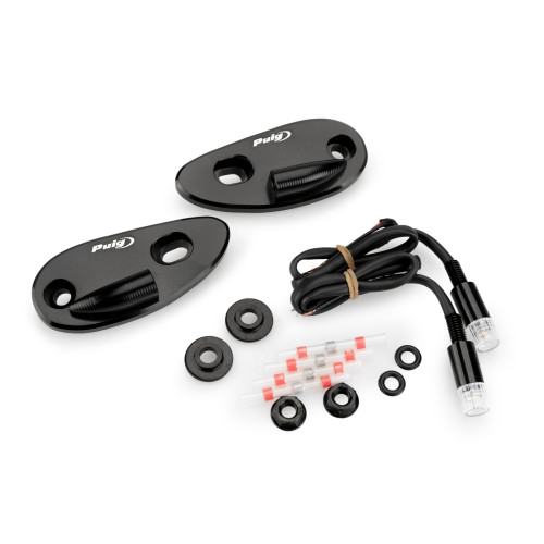 PUIG Rearview Mirror Caps with Tab LED Indicators 22043N
