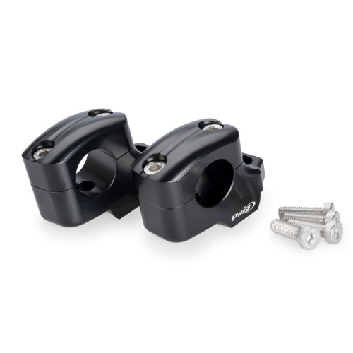 PUIG 25mm Bar Risers (Offset 16mm) (Black) 22101N