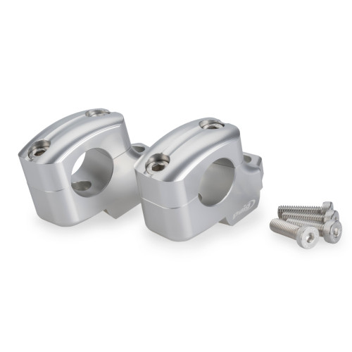 PUIG 25mm Bar Risers (Offset 16mm) (Silver) 22101P