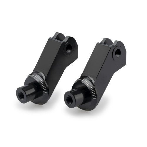 PUIG Adjustable Footpegs Relocation Adaptor 40mm (Black) 22129N