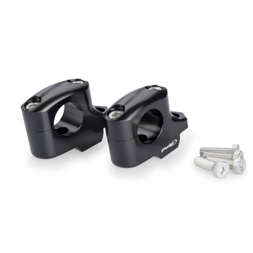 PUIG 25mm Bar Risers (Offset 16mm) (Black) 22141N