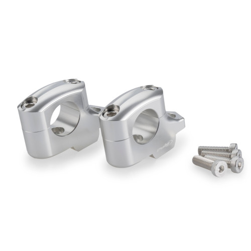 PUIG 25mm Bar Risers (Offset 16mm) (Silver) 22141P