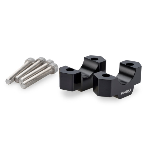 PUIG 20mm Handlebar Risers For 22-32mm Bars (Black) 22142N