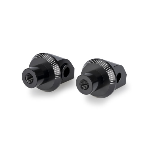 PUIG Pillion Footpeg Adaptors (Black) 22149N