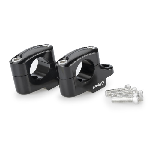 PUIG 20mm Bar Risers (Offset 16mm) (Black) 22180N