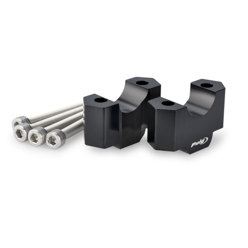 PUIG 30mm Handlebar Risers For 22-32mm Bars (Black) 22183N