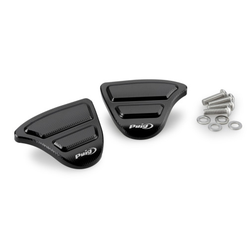 PUIG Mirror Screw Caps (Black) 22259N