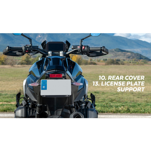 PUIG Pista Rear Cover (Matt Black) 22312J