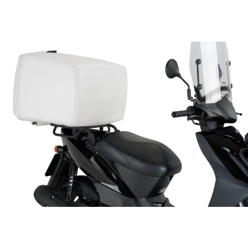 PUIG 100 Litre Mega Top Box With Lock (White) 2328B