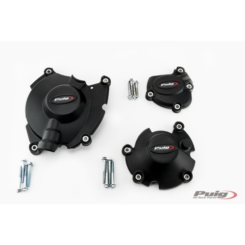 PUIG Engine Protectives Covers (Black) 20142N