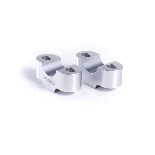 PUIG 20mm Handlebar Risers For 22-32mm Bars (Silver) 3671P