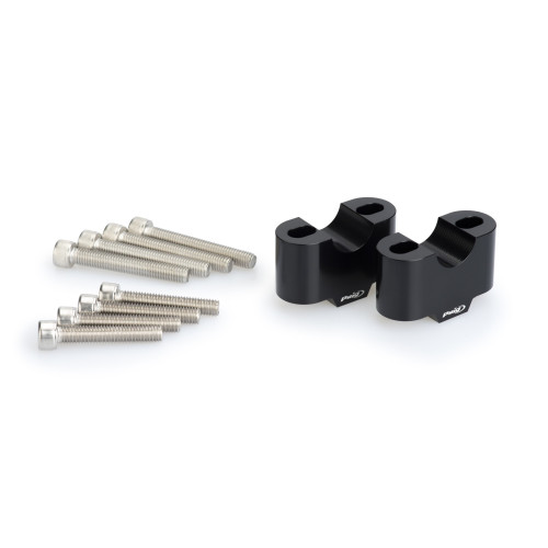PUIG 30mm Handlebar Risers For 22-32mm Bars (Black) 3672N