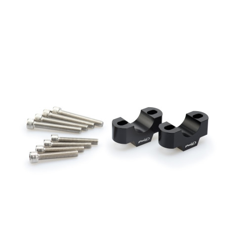 PUIG 20mm Handlebar Risers For 22-32mm Bars (Black) 3740N