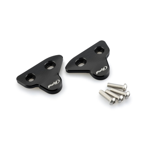 PUIG Mirror Screw Caps (Black) 3845N