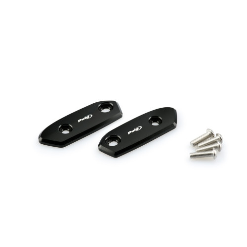 PUIG Mirror Screw Caps (Black) 3848N