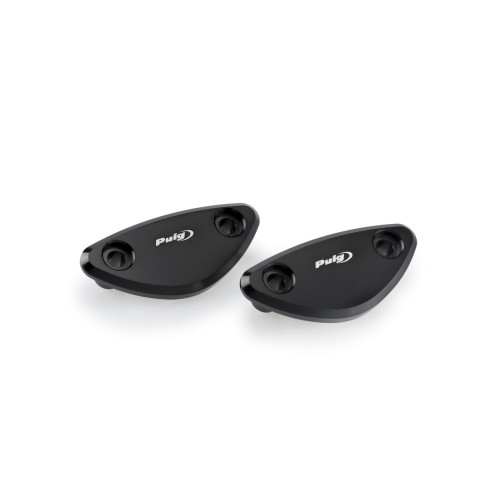 PUIG Mirror Screw Caps (Black) 3852N