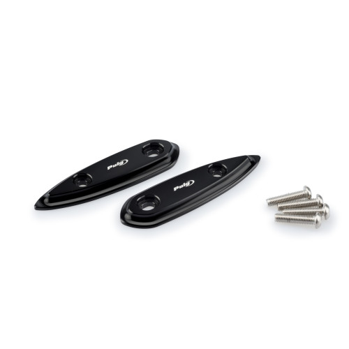 PUIG Mirror Screw Caps (Black) 3856N