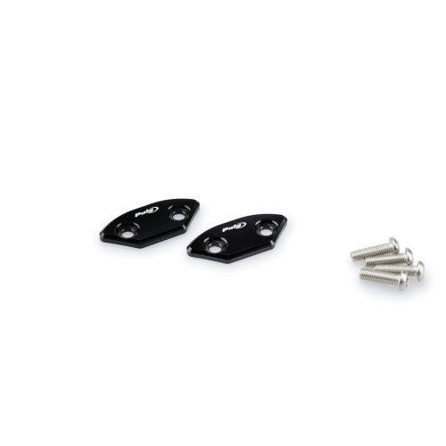 PUIG Mirror Screw Caps (Black) 3857N