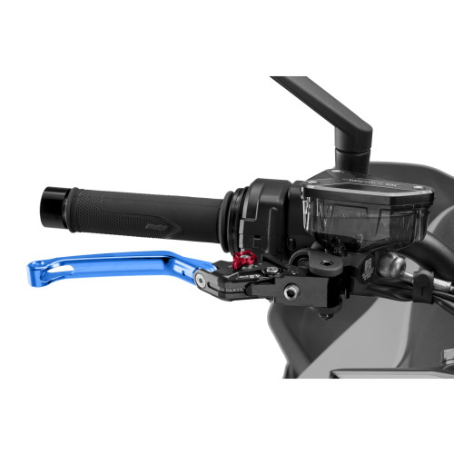 PUIG Folding V4 Brake Lever (Blue Lever With Red Selector) 4110AR