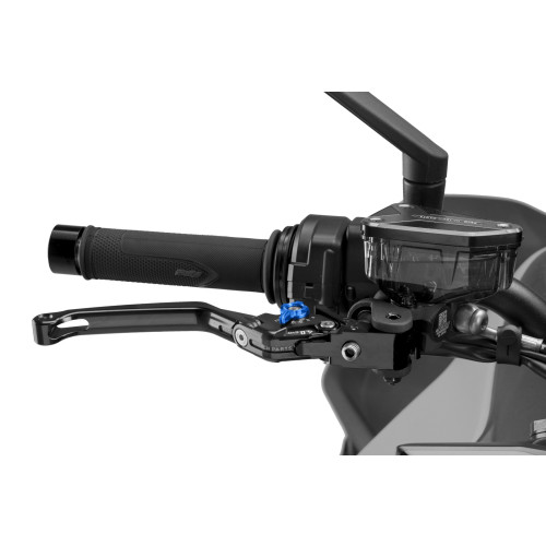 PUIG Folding V4 Brake Lever (Black Lever With Blue Selector) 4110NA