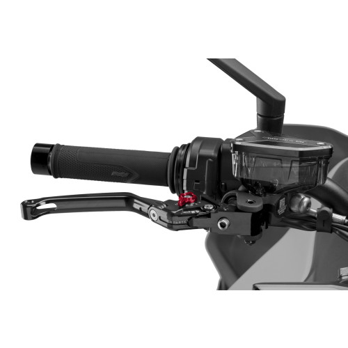 PUIG Folding V4 Brake Lever (Black Lever With Red Selector) 4110NR