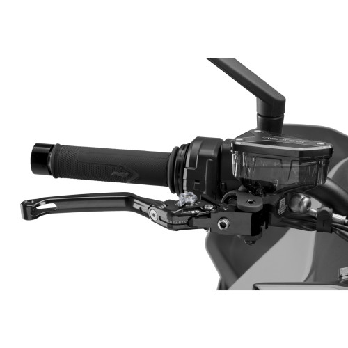 PUIG Folding V4 Brake Lever (Black Lever With Titanium Selector) 4110NY