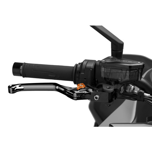 PUIG Standard V4 Brake Lever (Black Lever With Orange Selector) 4120NT
