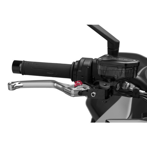 PUIG Standard V4 Brake Lever (Silver Lever With Red Selector) 4120PR