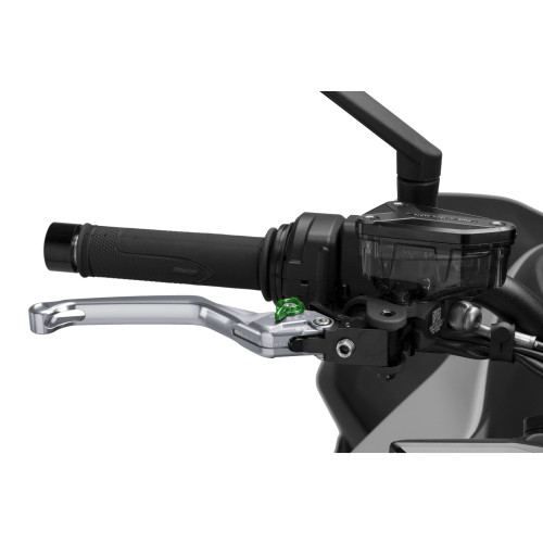 PUIG Standard V4 Brake Lever (Titanium Lever With Green Selector) 4120YV