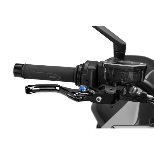PUIG Short V4 Brake Lever (Black Lever With Blue Selector) 4130NA