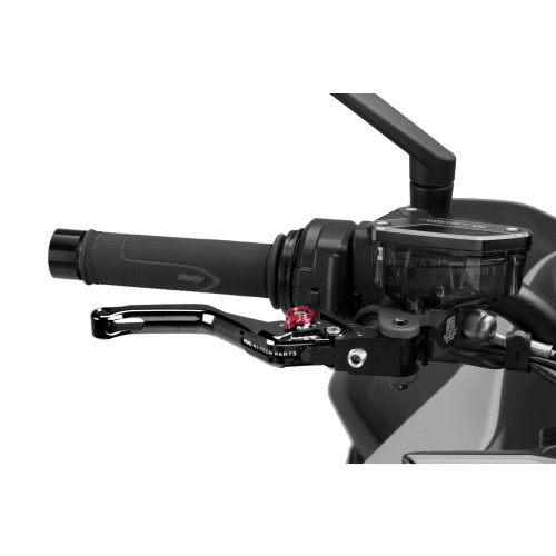 PUIG Short V4 Brake Lever (Black Lever With Red Selector) 4130NR