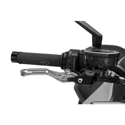 PUIG Short V4 Brake Lever (Silver Lever With Titanium Selector) 4130PY