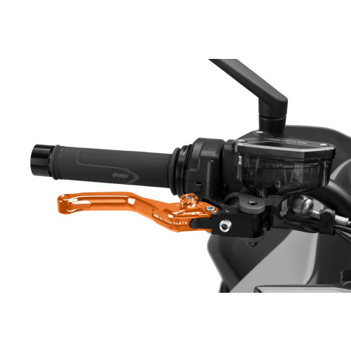 PUIG Short V4 Brake Lever (Orange Lever With Orange Selector) 4130TT
