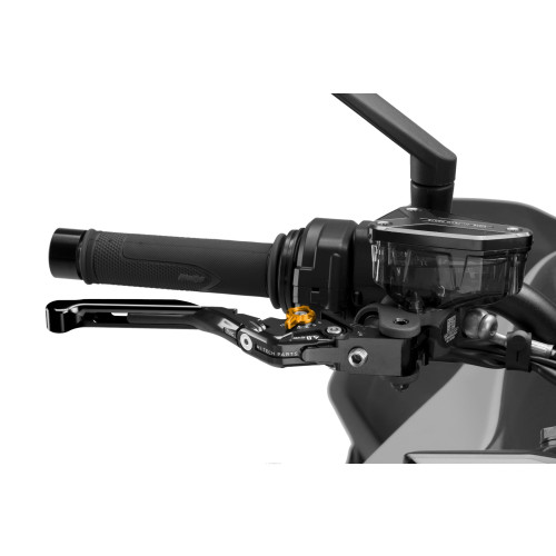 PUIG Extendable V4 Brake Lever (Black Lever With Gold Selector) 414NNO