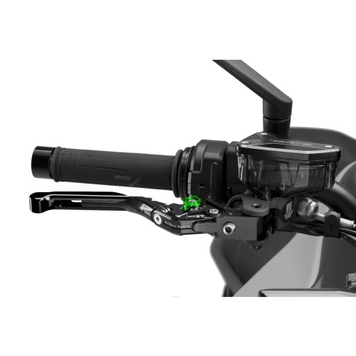 PUIG Extendable V4 Brake Lever (Black Lever With Green Selector) 414NNV