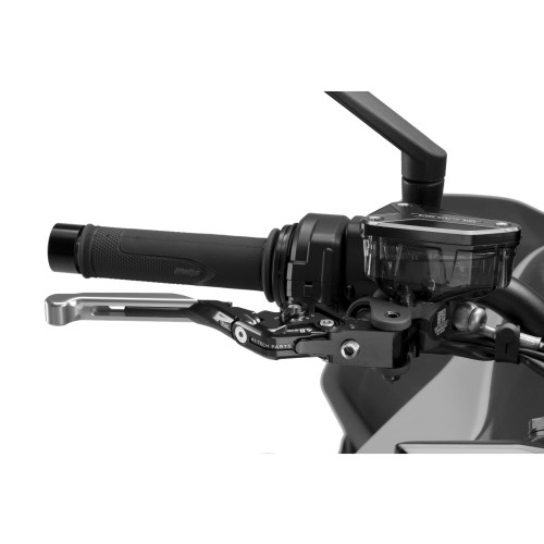 PUIG Extendable V4 Brake Lever (Silver Lever With Black Selector) 414PNN