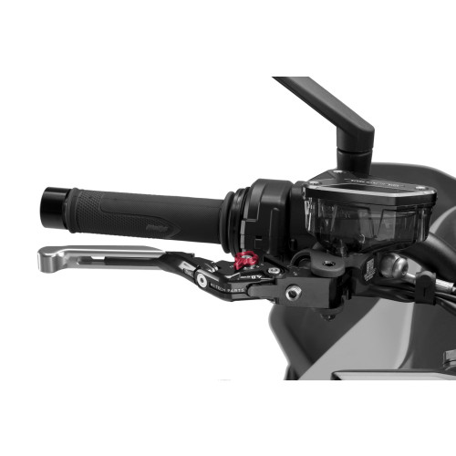 PUIG Extendable V4 Brake Lever (Silver Lever With Red Selector) 414PNR