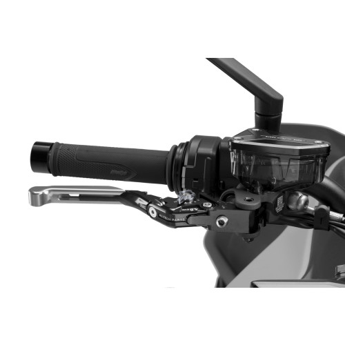 PUIG Extendable V4 Brake Lever (Silver Lever With Titanium Selector) 414PNY