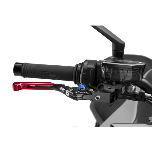 PUIG Extendable V4 Brake Lever (Red Lever With Blue Selector) 414RNA