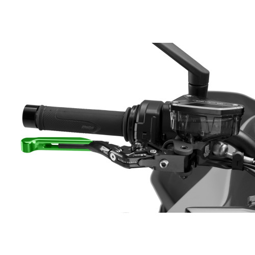 PUIG Extendable V4 Brake Lever (Green Lever With Black Selector) 414VNN