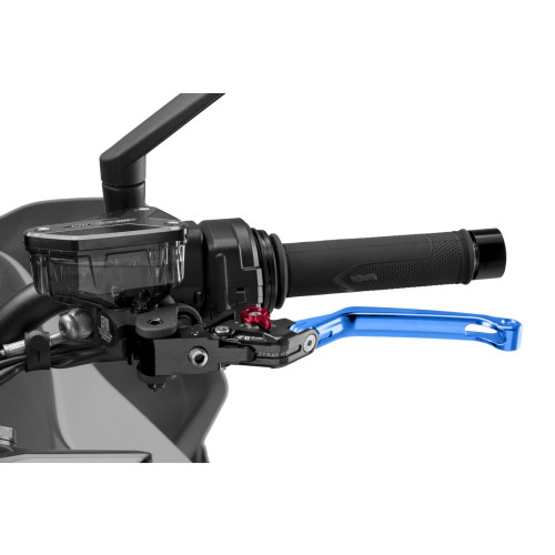 PUIG Folding V4 Clutch Lever (Blue Lever With Red Selector) 4210AR