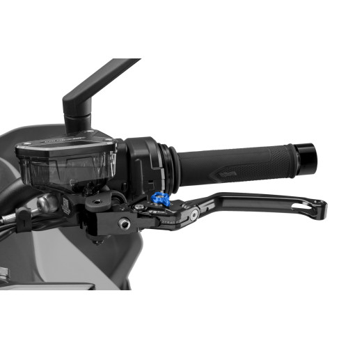 PUIG Folding V4 Clutch Lever (Black Lever With Blue Selector) 4210NA