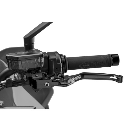 PUIG Folding V4 Clutch Lever (Black Lever With Black Selector) 4210NN