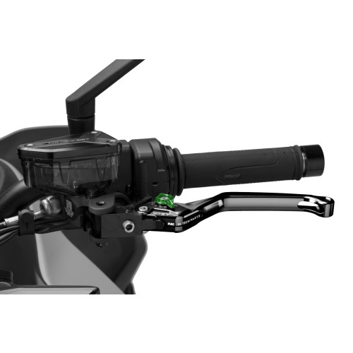 PUIG Standard V4 Clutch Lever (Black Lever With Green Selector) 4220NV